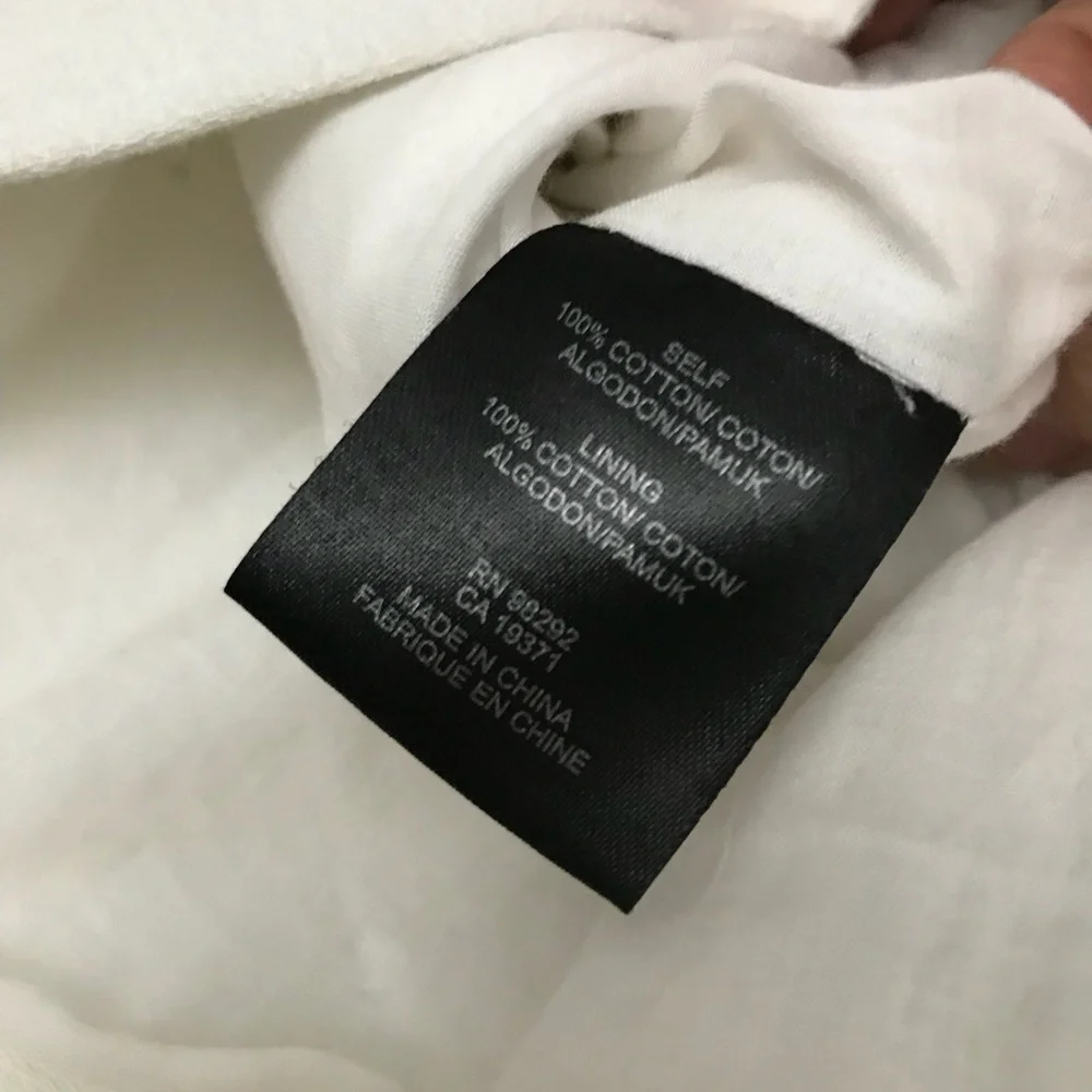 NWOT Tibi cotton white checkered border mini skirt - Picture 4 of 5